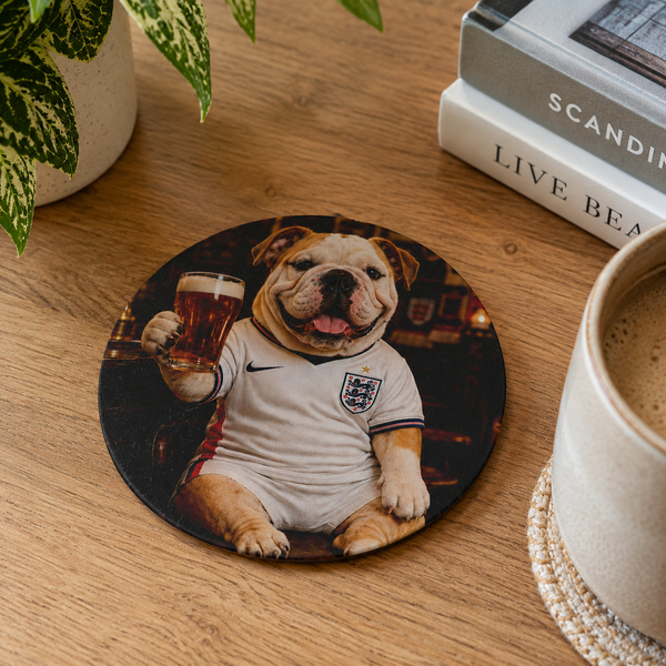 Custom Dog Portrait Bundle — Keyring & Coaster