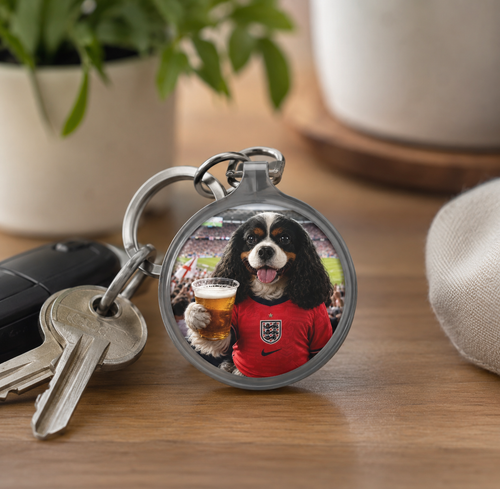 Custom Dog Portrait Bundle — Keyring & Coaster
