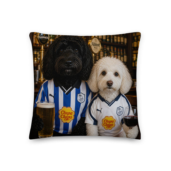 Custom Dog Portrait - Premium Pillow