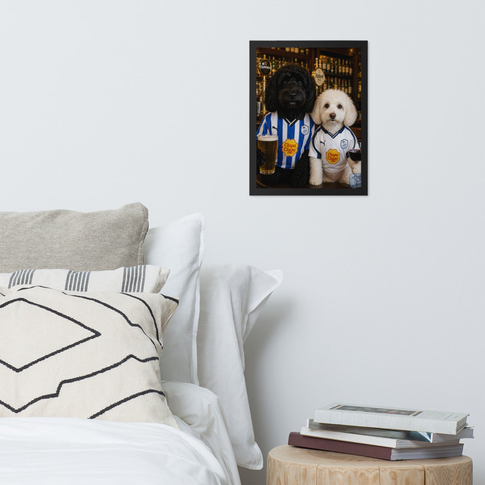 Custom Dog Portrait — Premium Framed Print