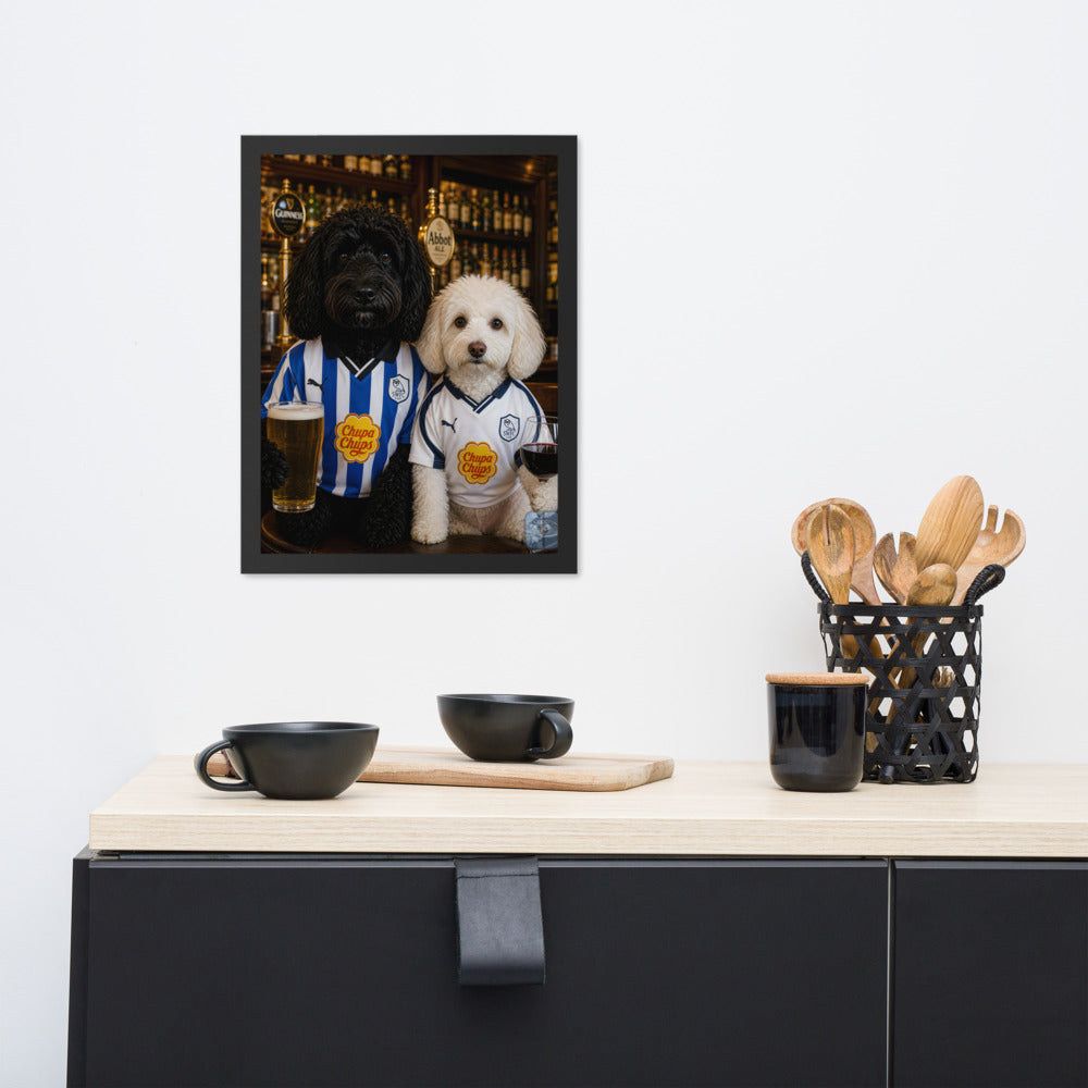 Custom Dog Portrait — Premium Framed Print