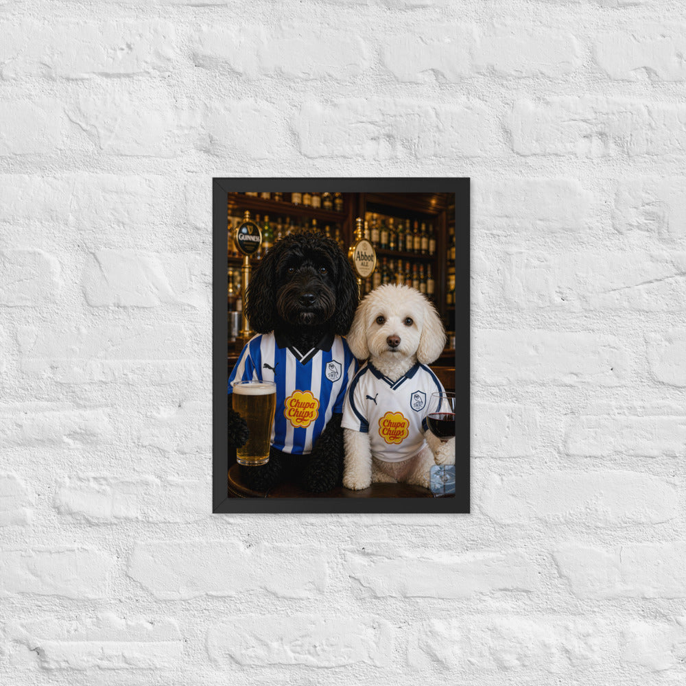 Custom Dog Portrait — Premium Framed Print