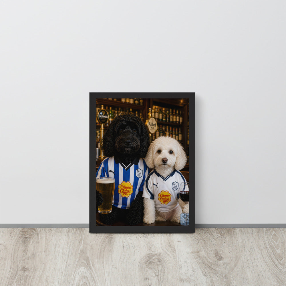 Custom Dog Portrait — Premium Framed Print